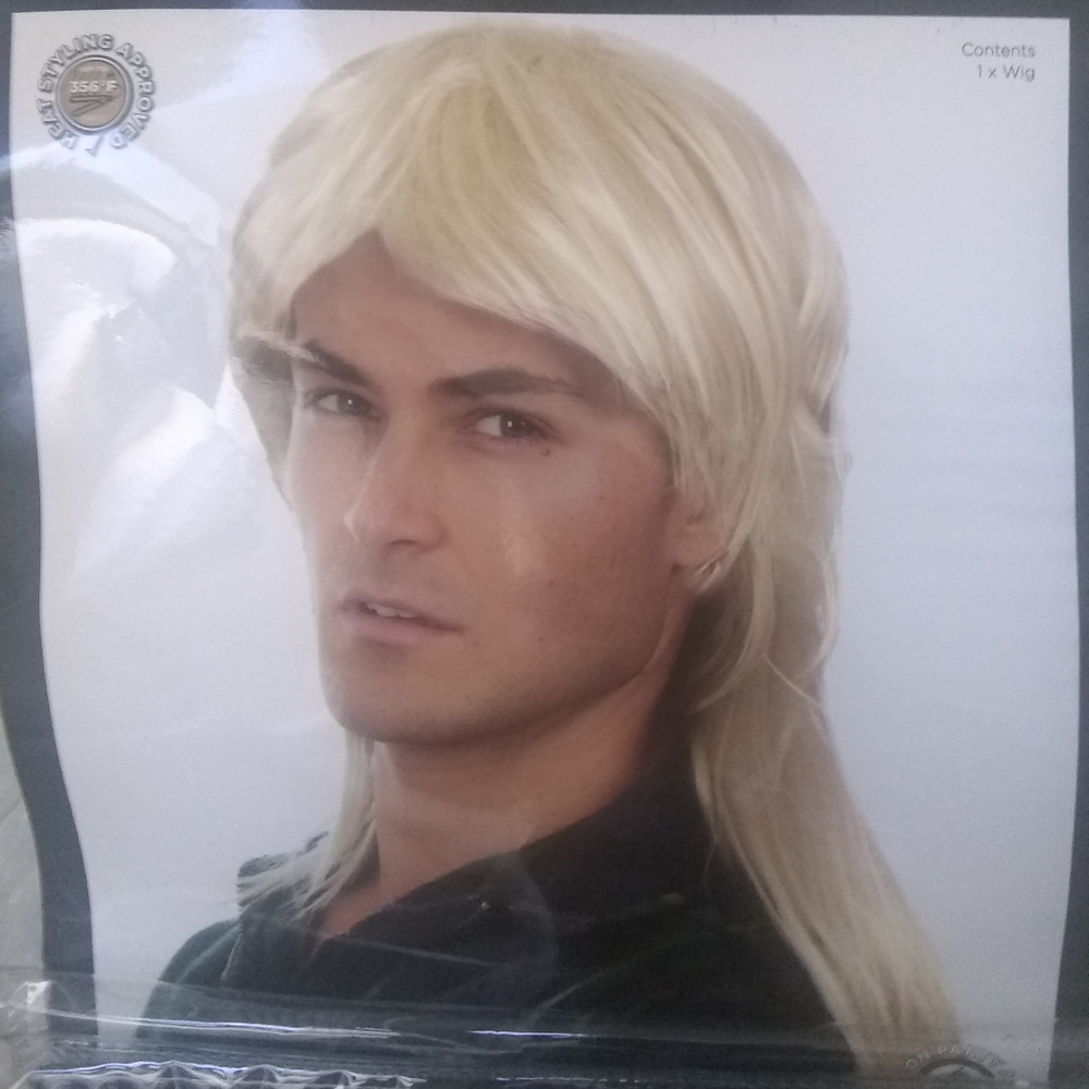 Allaura light blonde bogan mullet wig